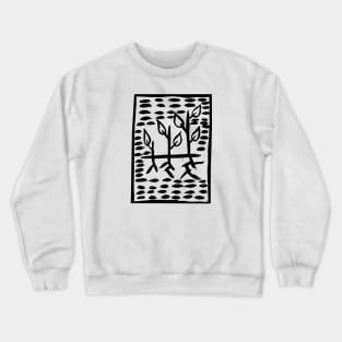 The painting of a growing plant Crewneck Sweatshirt